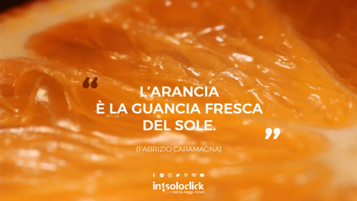 L’arancia è la guancia fresca del sole. (Fabrizio Caramagna)